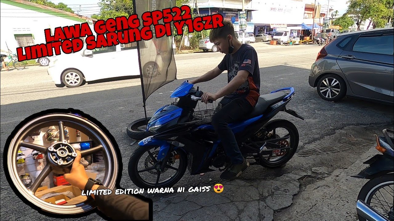 HASIL UNDIAN SEMUA SUBSCRIBERS!! RCB SP522 MATTE GREY SARUNG DI YAMAHA Y16ZR 🤟