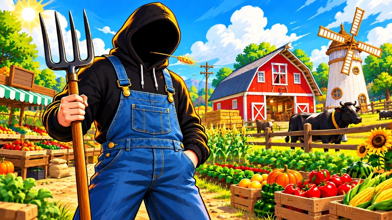 I BEAT Other Creators In This NEW Cozy Farm Simulator