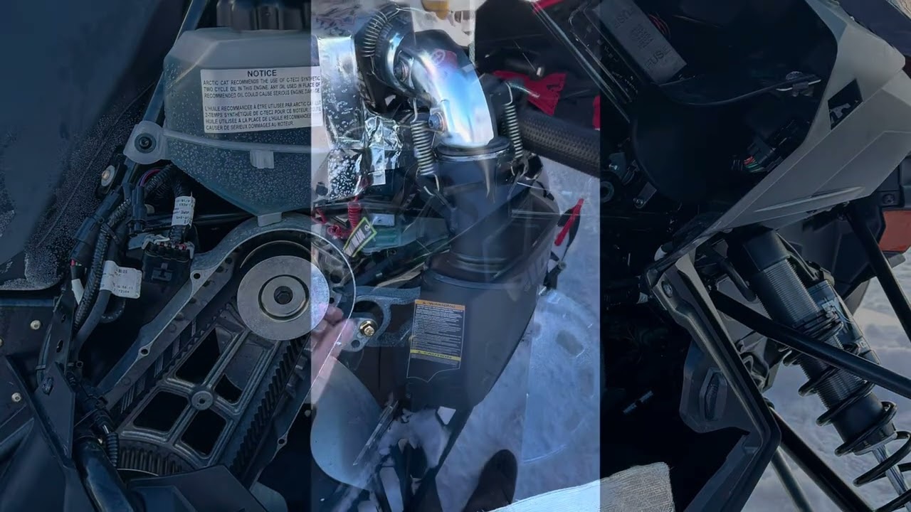 2024 Arctic Cat Riot 600 Catalyst exhaust comparison ​. OEM vs @GGBExhaust mountain can