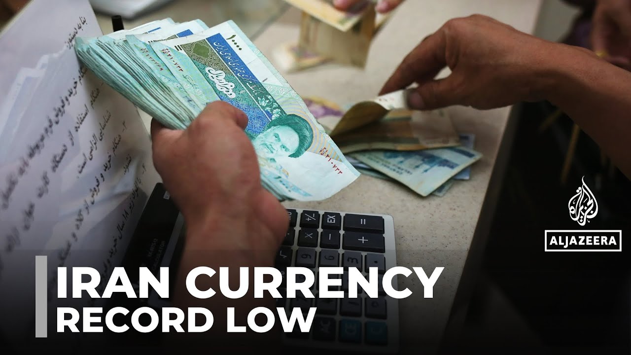 Iran&rsquo;s currency drops to record low against dollar as tensions soar