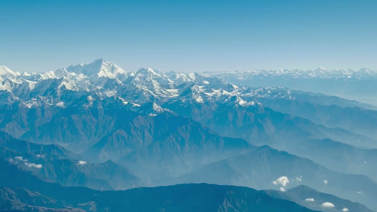 Flying Past Mt Everest & Lukla | En Route to Paro Airport