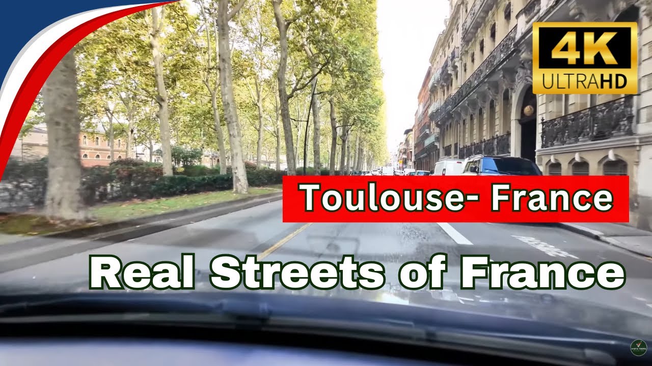 🇫🇷 Toulouse Driving Tour 4K 2025 | Real Drive Through the Streets of France