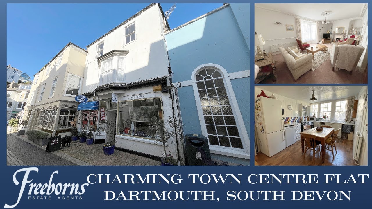 Fabulous Dartmouth Town Centre Flat In A Charming Street With Character - Take The Tour With Us Now!