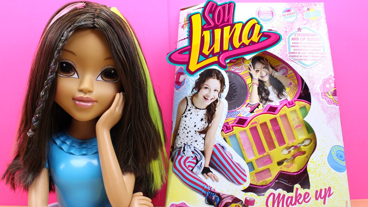 Set de Maquillaje de SOY LUNA en español | Muñeca para hacer peinados | Maquillaje para niñas
