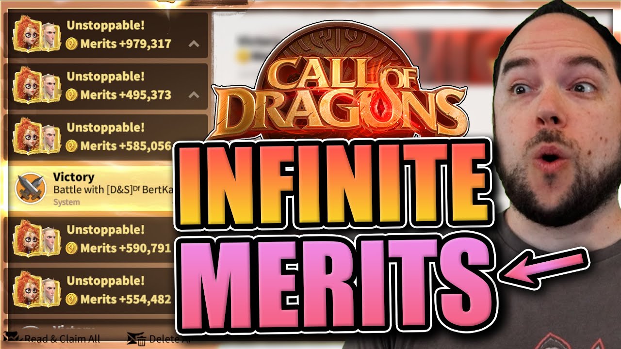 Get Millions of Merits [Rallies are now META] Call of Dragons