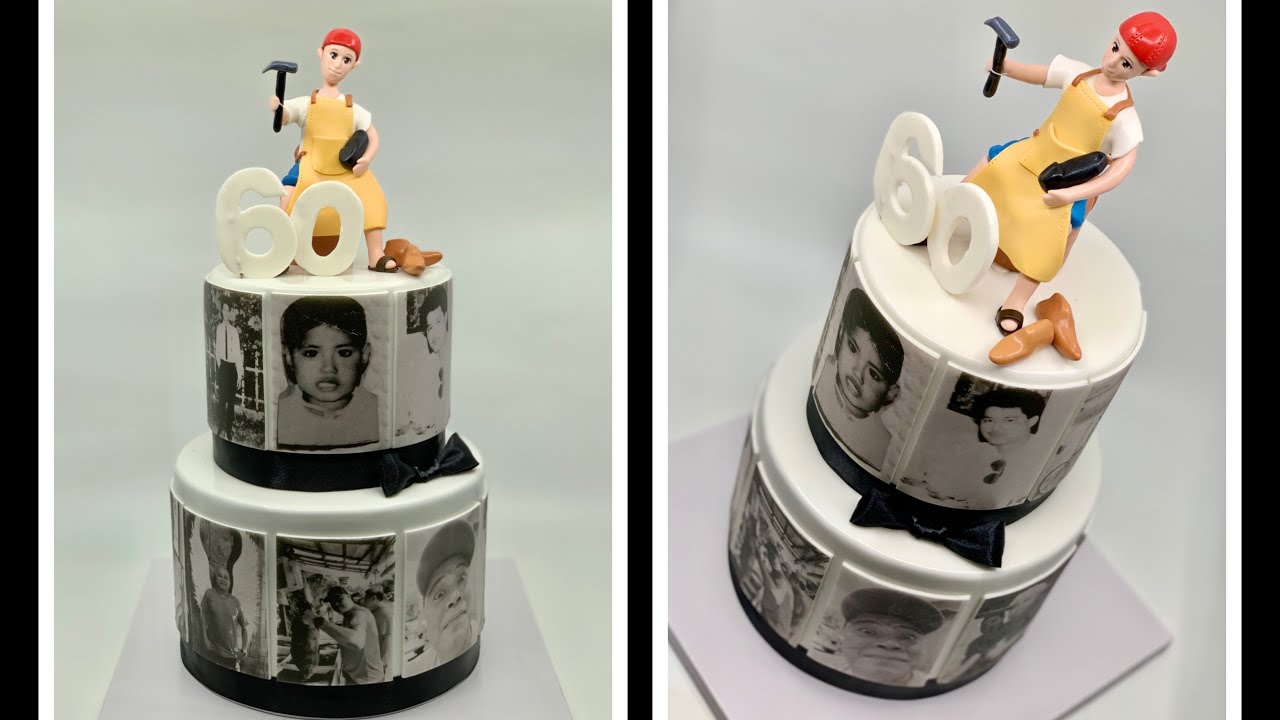 2 Tiered Picture Cake | Happy 60th Birthday Orlando Marquez