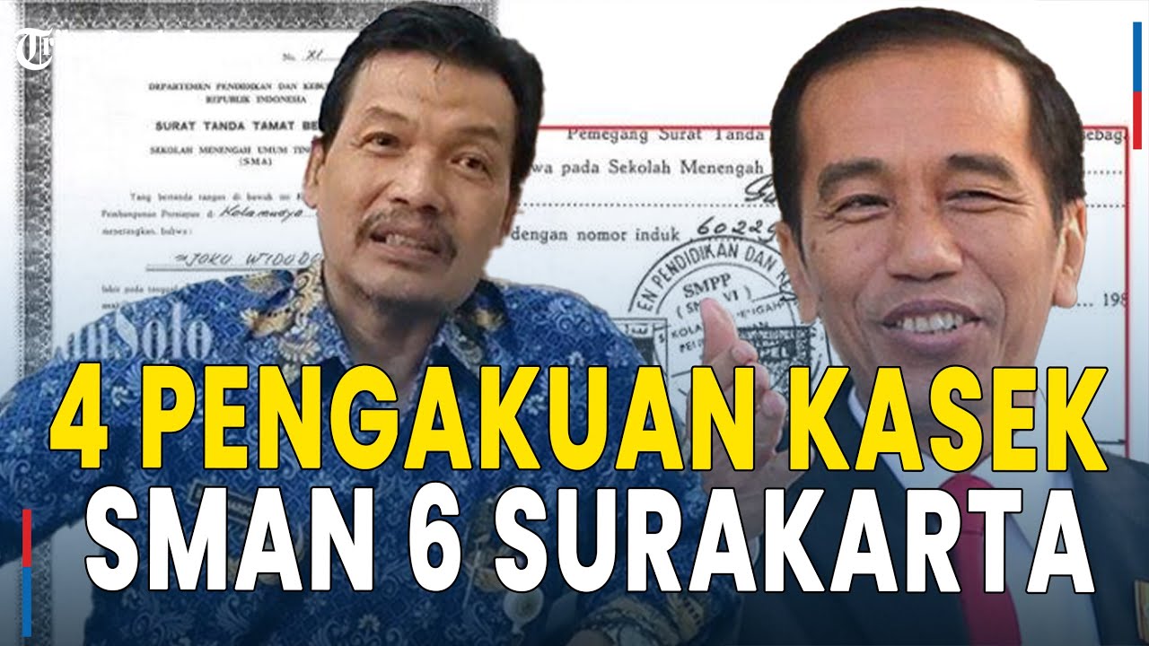 4 Pengakuan Kasek SMAN 6 Surakarta Usai Diperiksa Polisi Soal Ijazah Jokowi: Bukti Otentik, Lulus