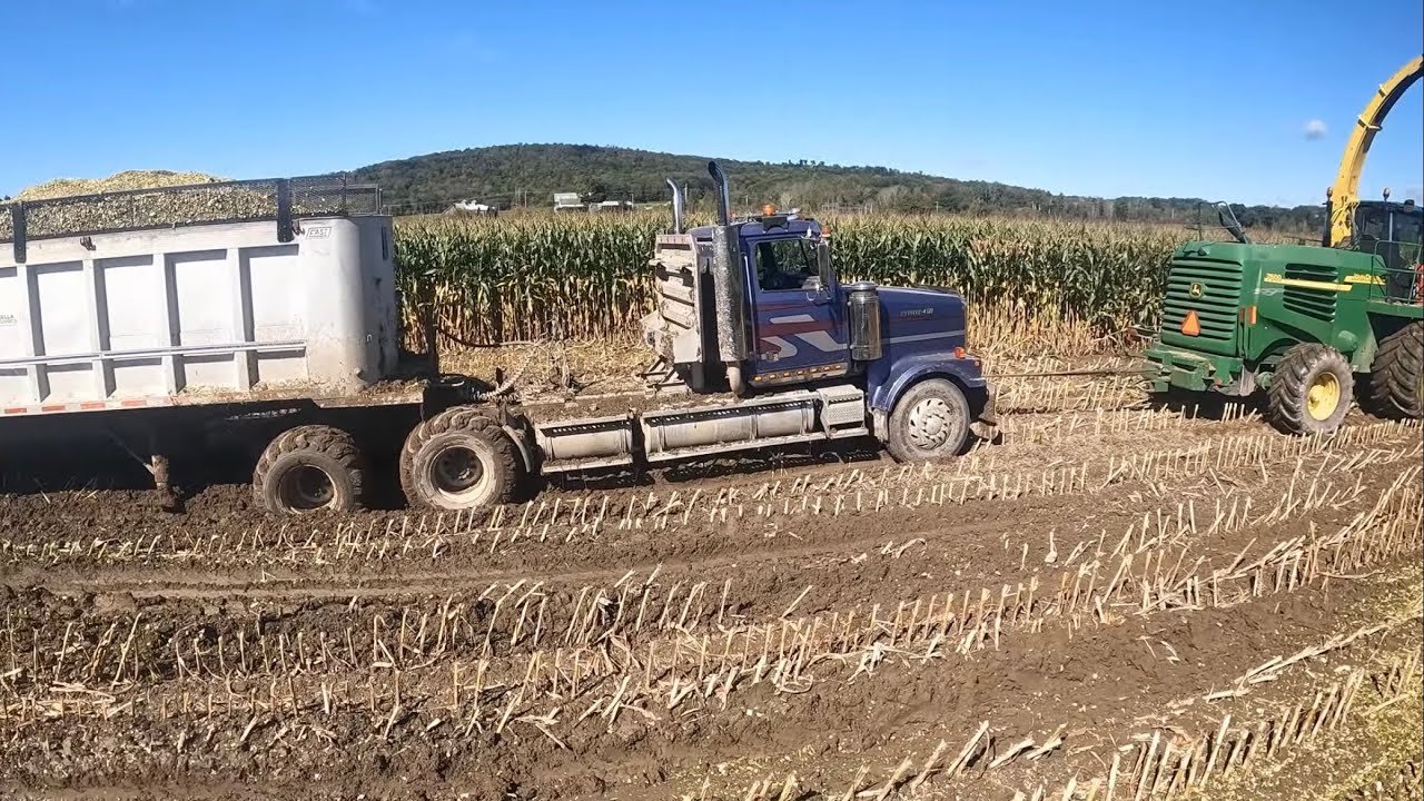 Corn season 18 wheeler stuck with floater tires