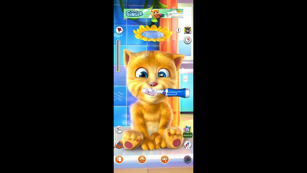Get Ready for Bathroom Routine! | Talking Ginger app review for IOS