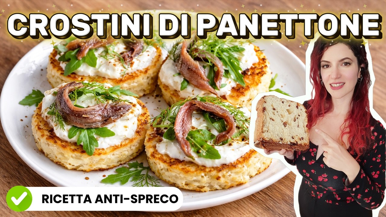 Panettone avanzato? Prova i crostini pronti in 10 minuti!