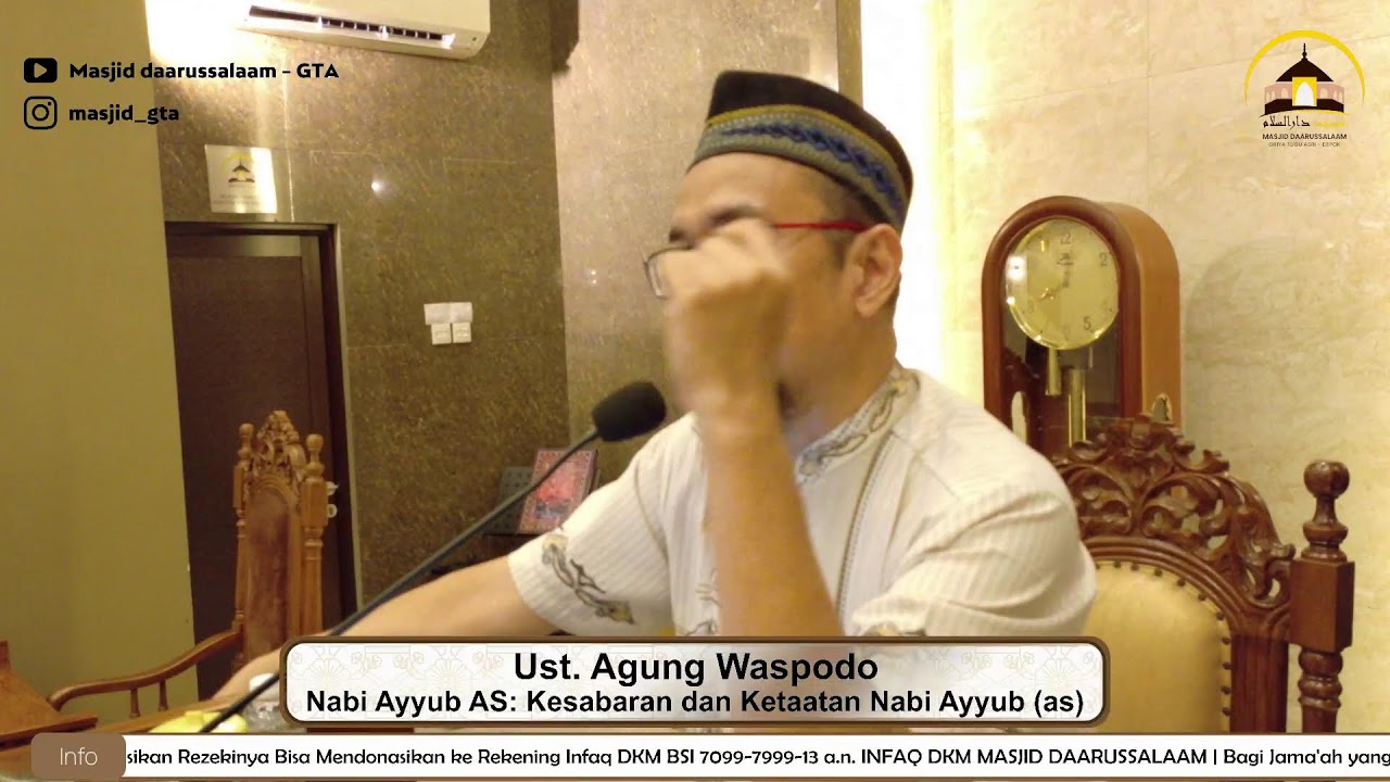 Ceramah Tarawih 30 Ramadhan 1447 H | Nabi Ayyub AS | Ust. Agung Waspodo