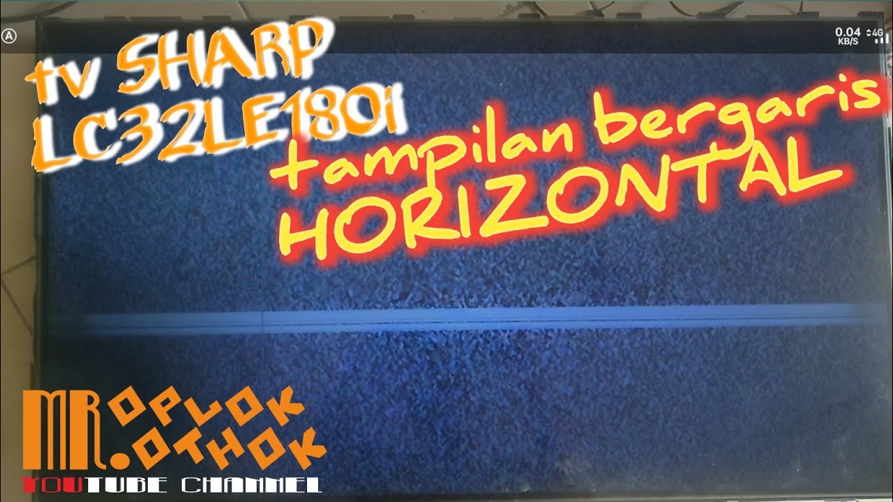 Telewizor SHARP LC32LE180i ma poziome linie na wyświetlaczu, wskaźnik miga na czerwono @mroplok-o...