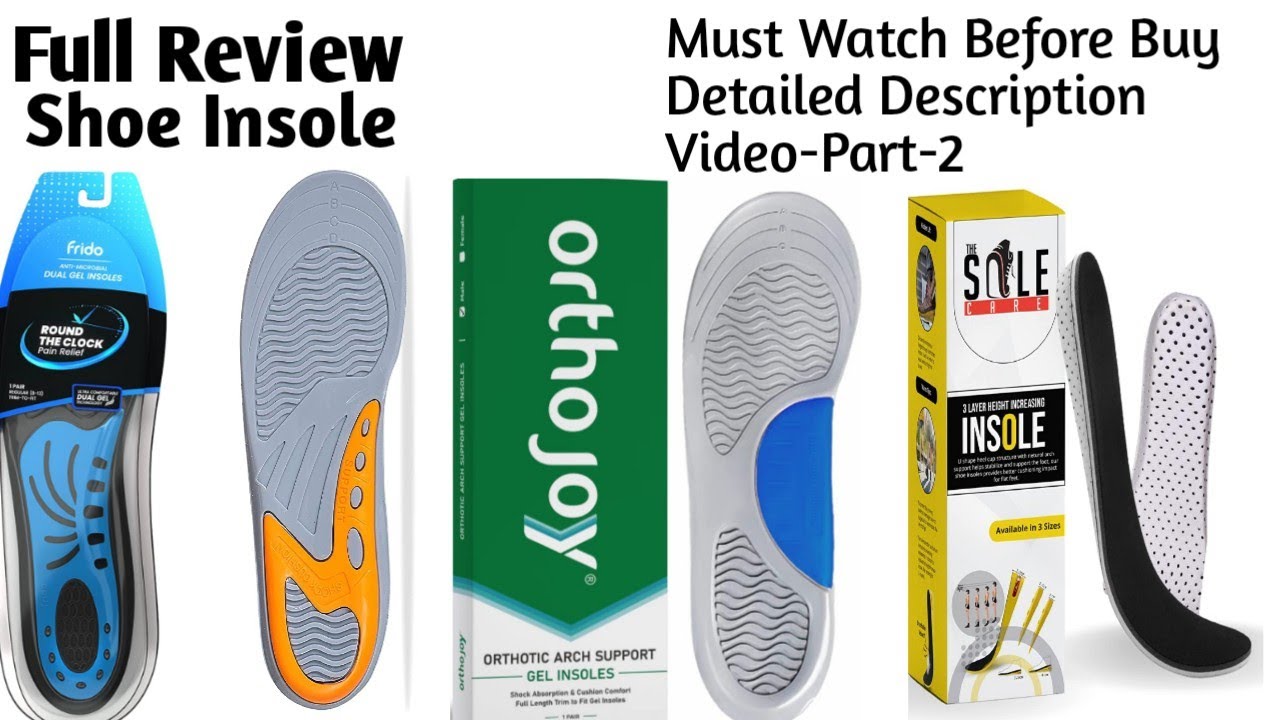Frido |OrthoJoy| Sole Care | Fovera Memory Foam Insole Heels For Men and Women(Part-2)