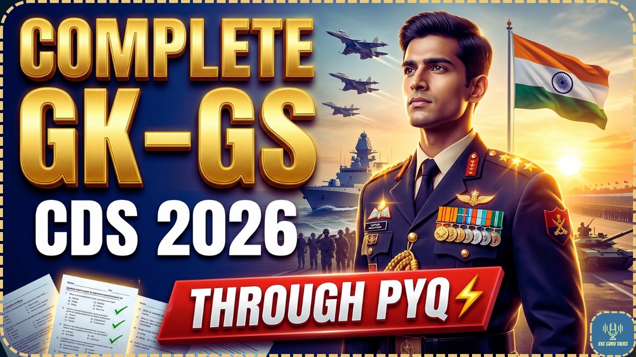 CDS 2026 Most Repeated Questions 🔥 PYQs + Concepts | Full Revision (Hindi + English)