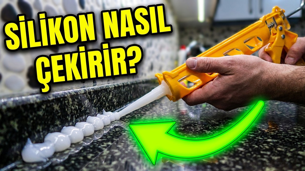 BANYO VE MUTFAK SİLİKON ÇEKME İŞLEMİ | SİLİKON NASIL SÖKÜLÜR - SİLİKON NASIL ÇEKİLİR #silikon #temu 