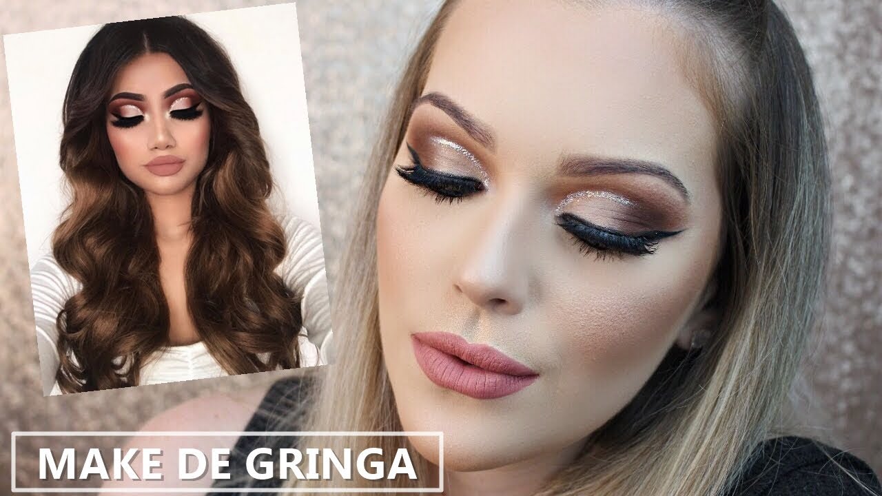 Imitando make da GRINGA com BARATINHOS!!! | Natalia Minelli