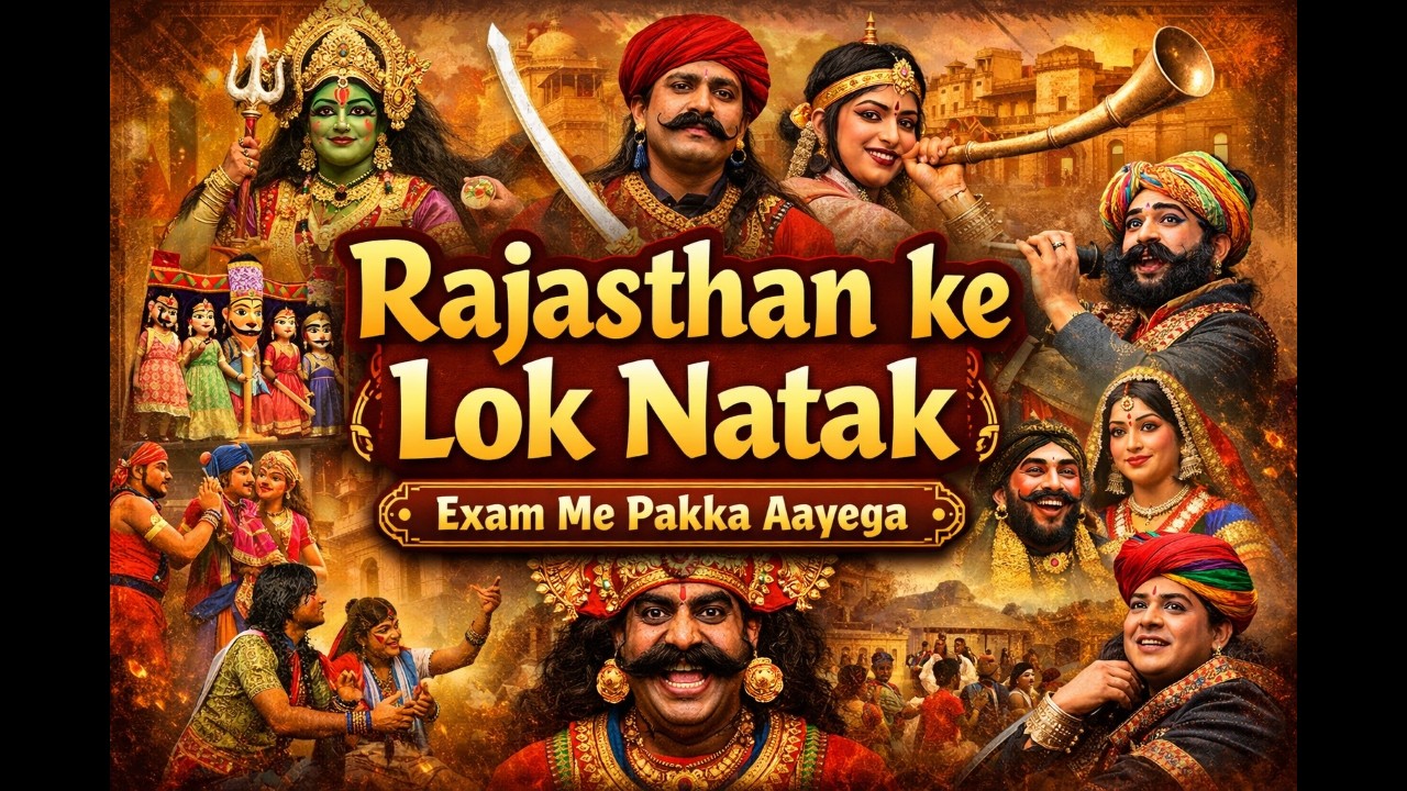 Rajasthan Ke Lok Natak | Gavri, Rammat, Kathputli Complete Detail | Rajasthan GK 2026