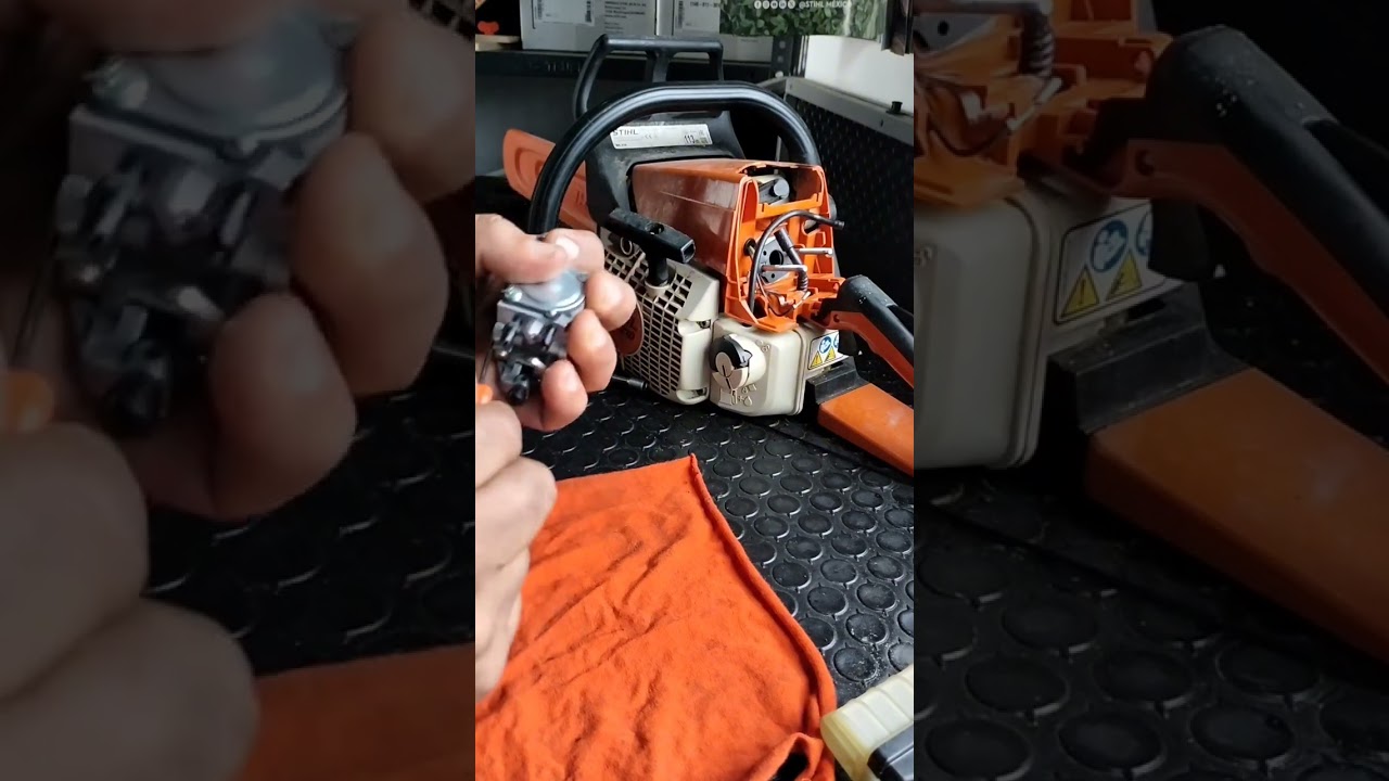 esta motosierra se apaga cuando aceleramos (veamos el problema)
