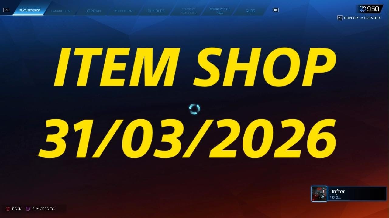 Rocket League ITEM SHOP 31/03/2026 - Worst GARAGE GRAB EVER ?!?!?!?!