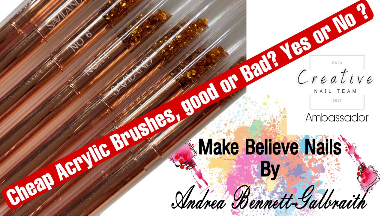 Saviland Cheap Acrylic Brush Review !! Good  or Bad ???