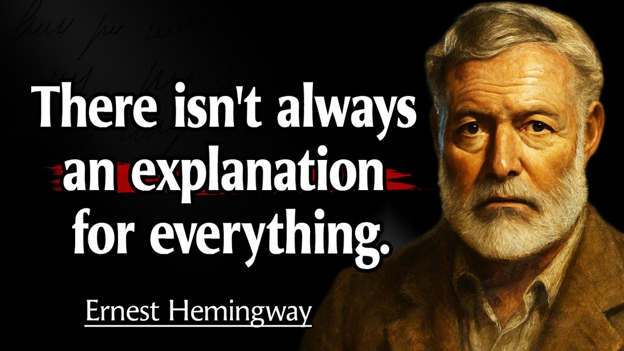 Ernest Hemingway’s Best Life Lessons, There Isn't Always An Explanation For Everything