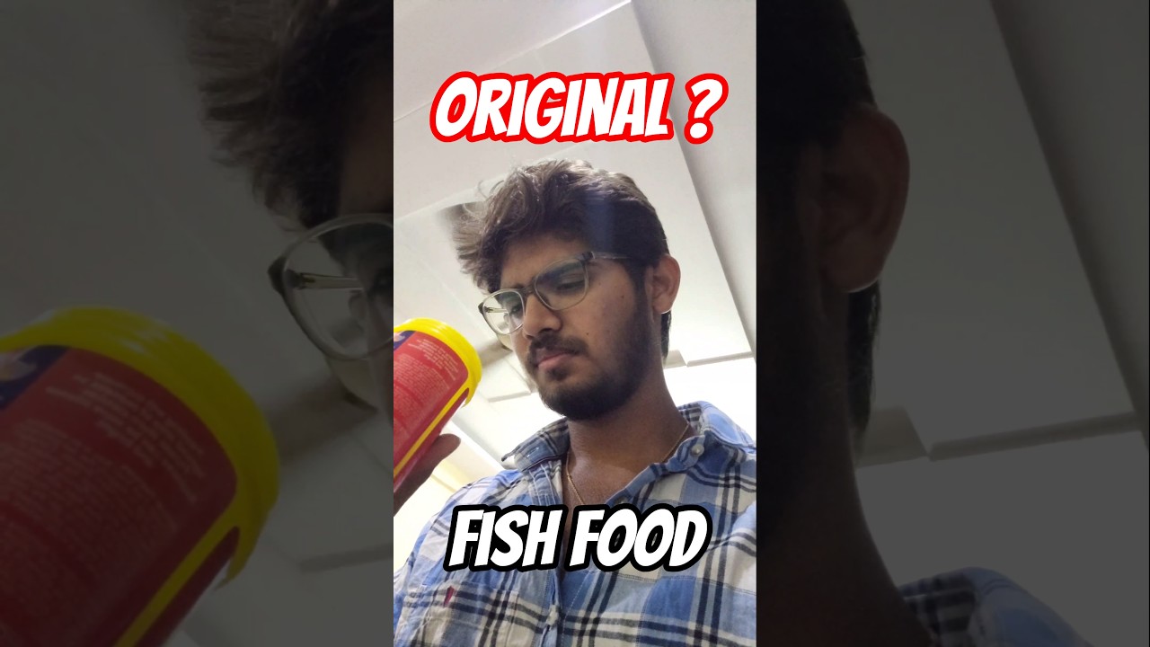 Super Red Syn Flowerhorn fish food original or duplicate || raghu ram raja | #experiment #test #food