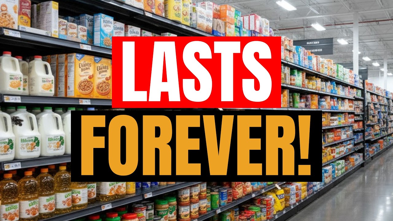 20 Foods to STOCKPILE That NEVER EXPIRE & Actually LIFESAVING!