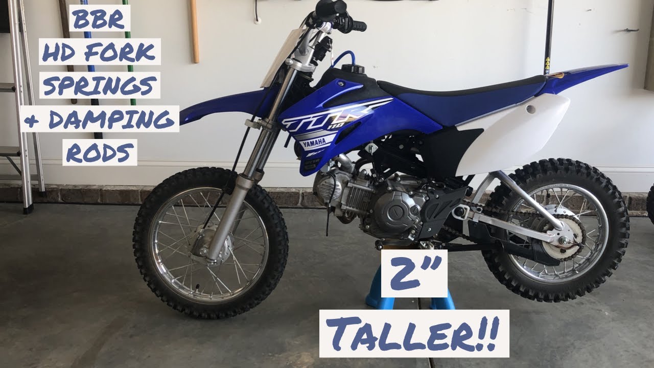 BBR Heavy Duty Fork Springs and Damping Rods 2019 Yamaha TTR110