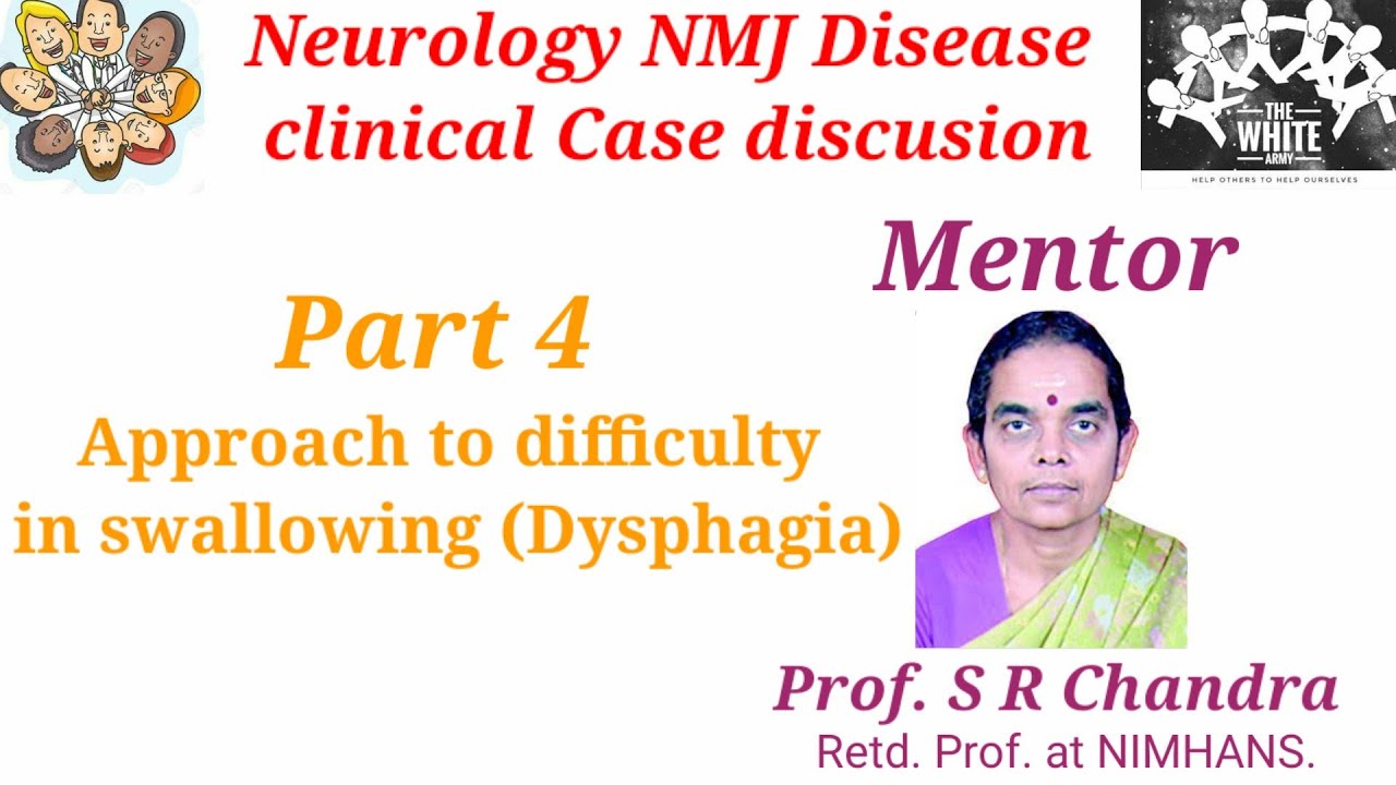 NEUROLOGY NMJ disease clinical case presentation Part 4 Approach to dysphagia