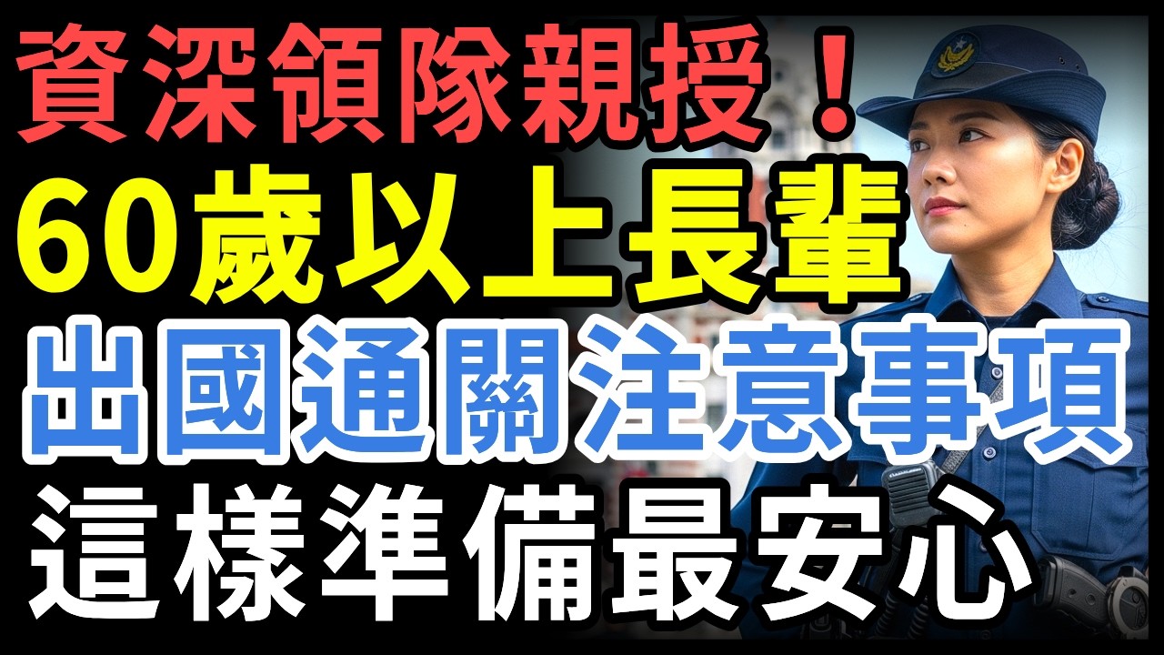 資深領隊親授！60歲以上長輩出國通關注意事項，這樣準備最安心