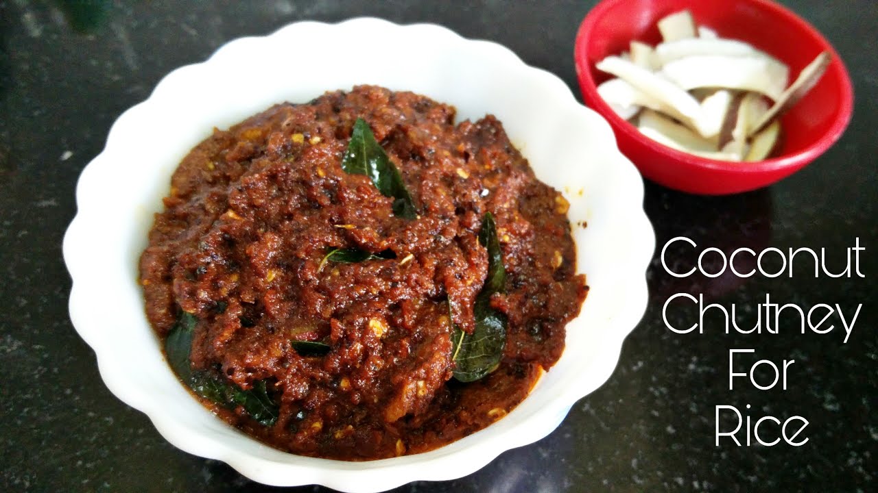 Coconut Chutney For Rice || Kobbari Pachadi Recipe