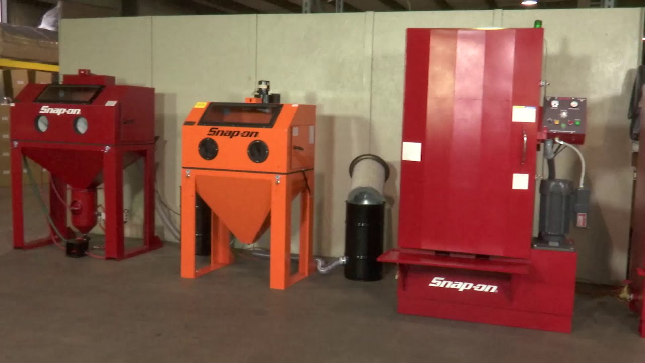 Snap-On parts cleaning equipment, Manual & Automatic, Aqueous & Solvent, & Abrasive Blast Equipment.