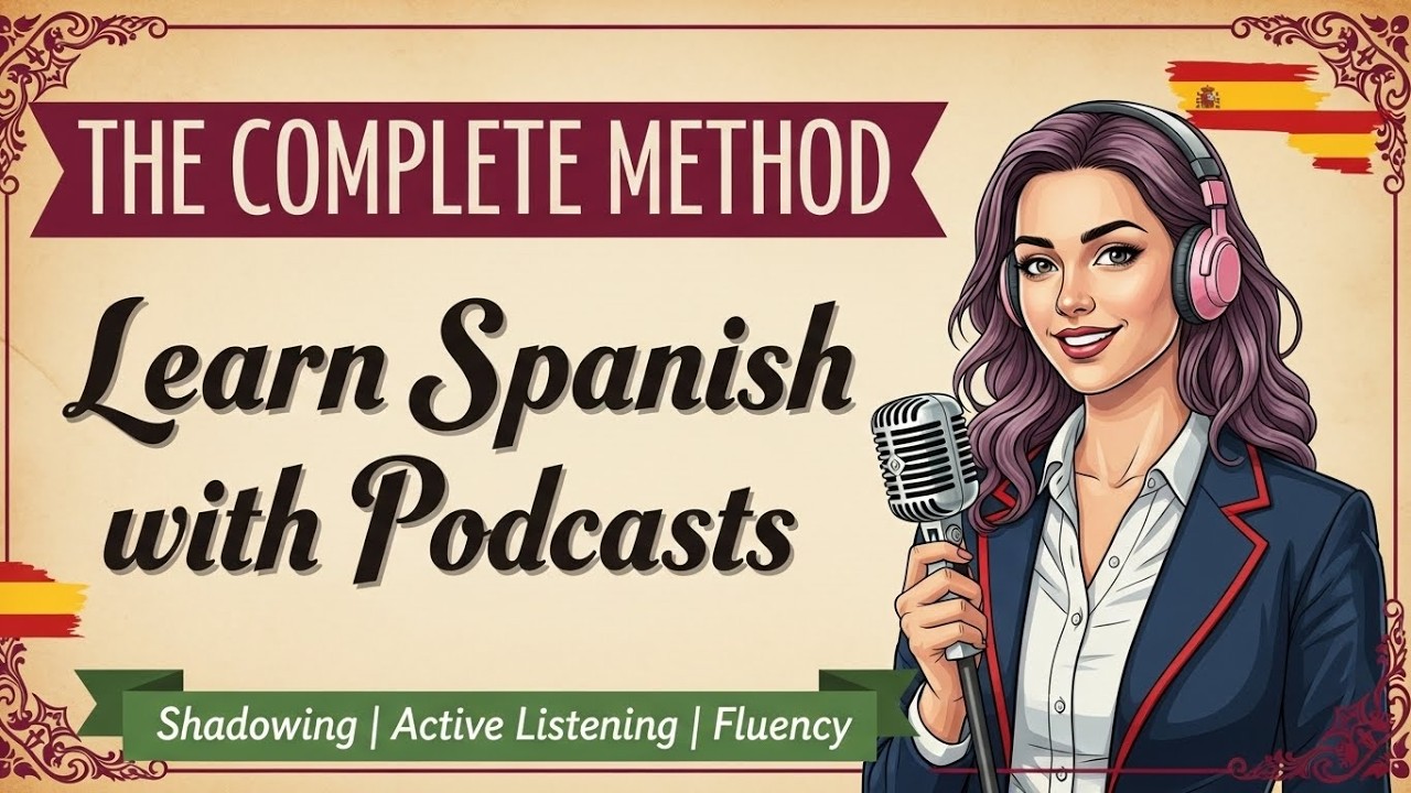 How to Learn Spanish with Podcasts || Complete Guide || Shadowing & Effective Methods