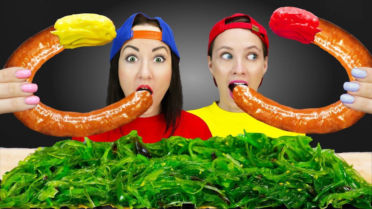 Kielbasa Sausage Sea grapes 킬바사 소시지 바다포도 먹방 Pico Pocky