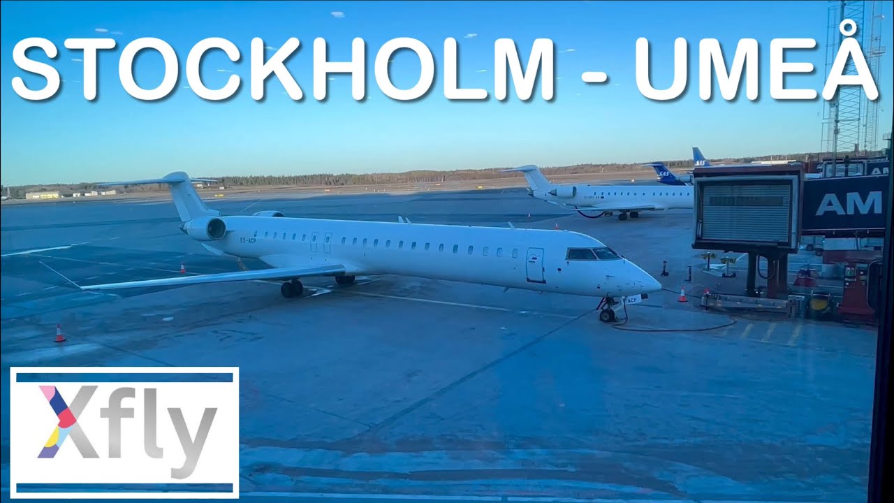 Flying from Stockholm Arlanda to Umeå. 2/2