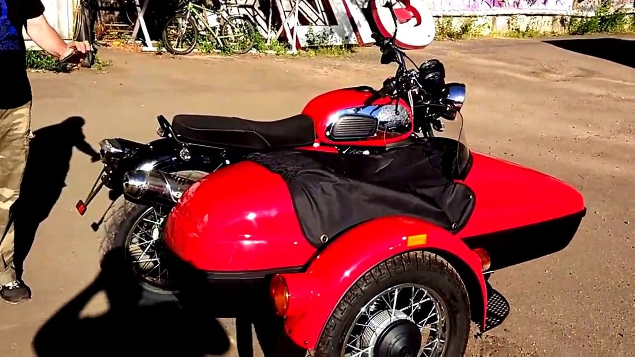 Мотоцикл Ява Винтаж с коляской