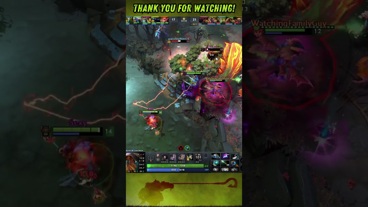 Big Serpent Ward Shadow Shaman Chasing all Enemy Like This Very Much 