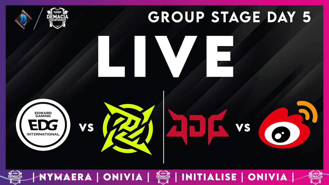 EDG vs NIP | JDG vs WBG | Demacia Cup Day 5 | Live with Nymaera and Initialise