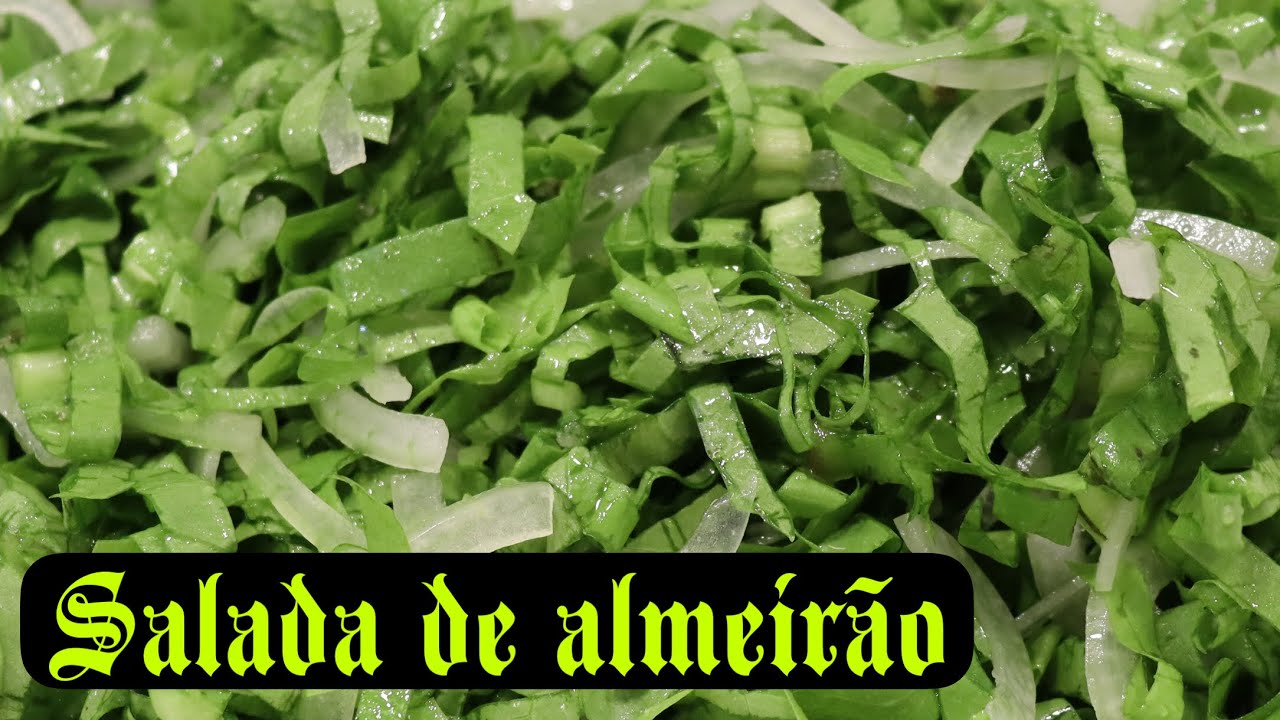 Salada Almeirão com alho, como tirar o amargo