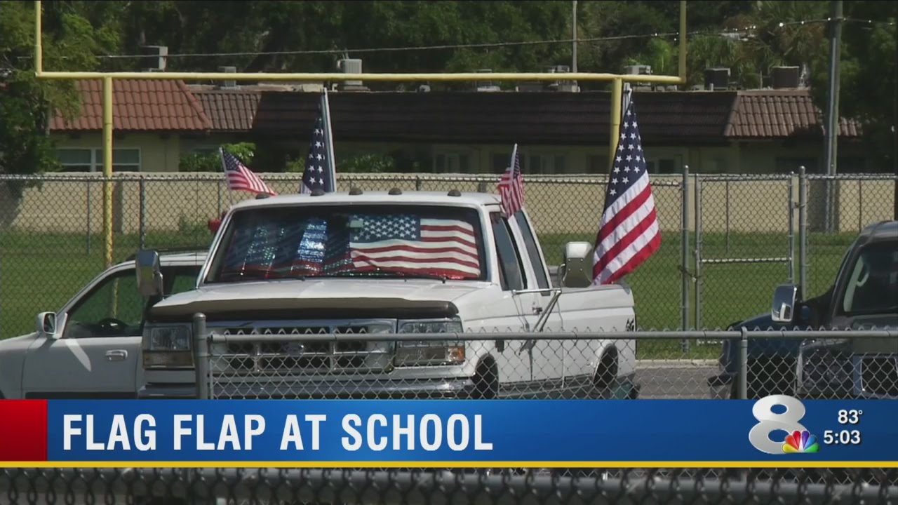 Dunedin High students fight to display American flag on their vehicles