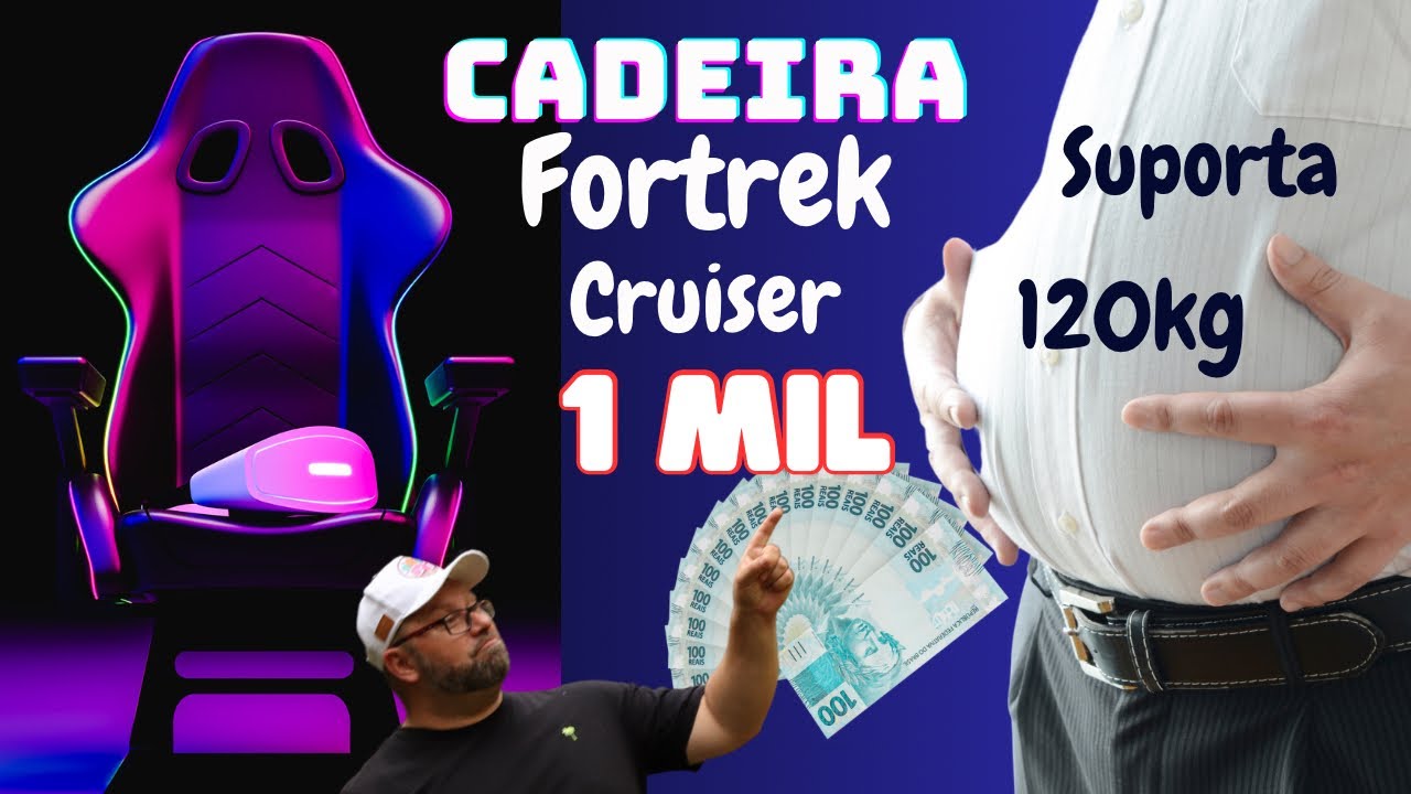 FORTREK CRUISER CADEIRA gamer BARATA! ELA PODE NÃO SERVIR PRA VOCÊ! ASSITA antes de COMPRAR