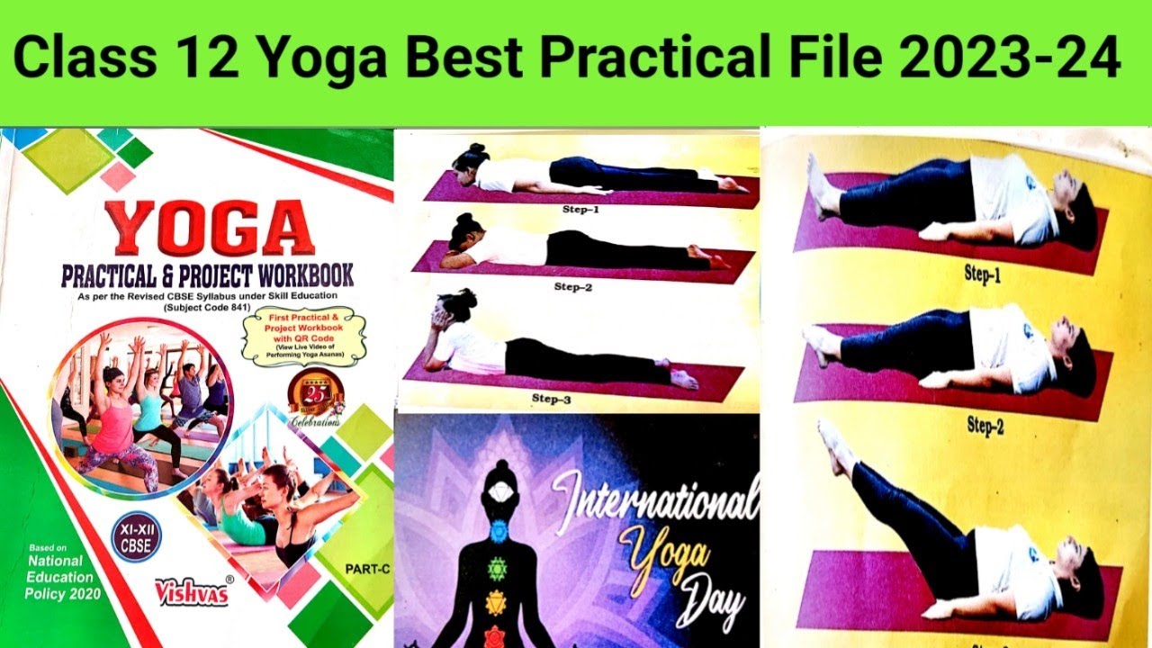 Class 12th Yoga Practical File CBSE Board Exam 2023 ll Yoga practical file class 12th
