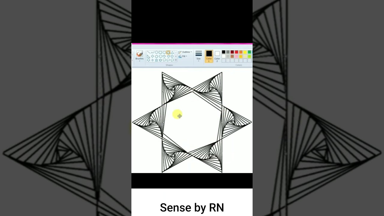 👉Ms Paint🌴Scenery drawing in MsPaint🎇Sense by RN🎇How to drawin paint in computer🌾@FRDrawingAcademy🌾