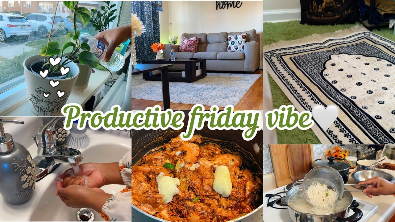 Friday Routine: productivity,positivity! Hydrabadi kacche gosht ki Biryani#fridayroutine #biryani