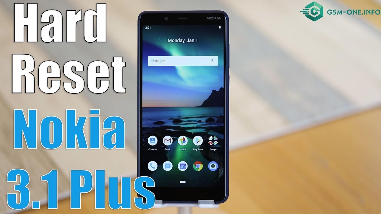 Hard Reset Nokia 3.1 Plus (TA-1104)