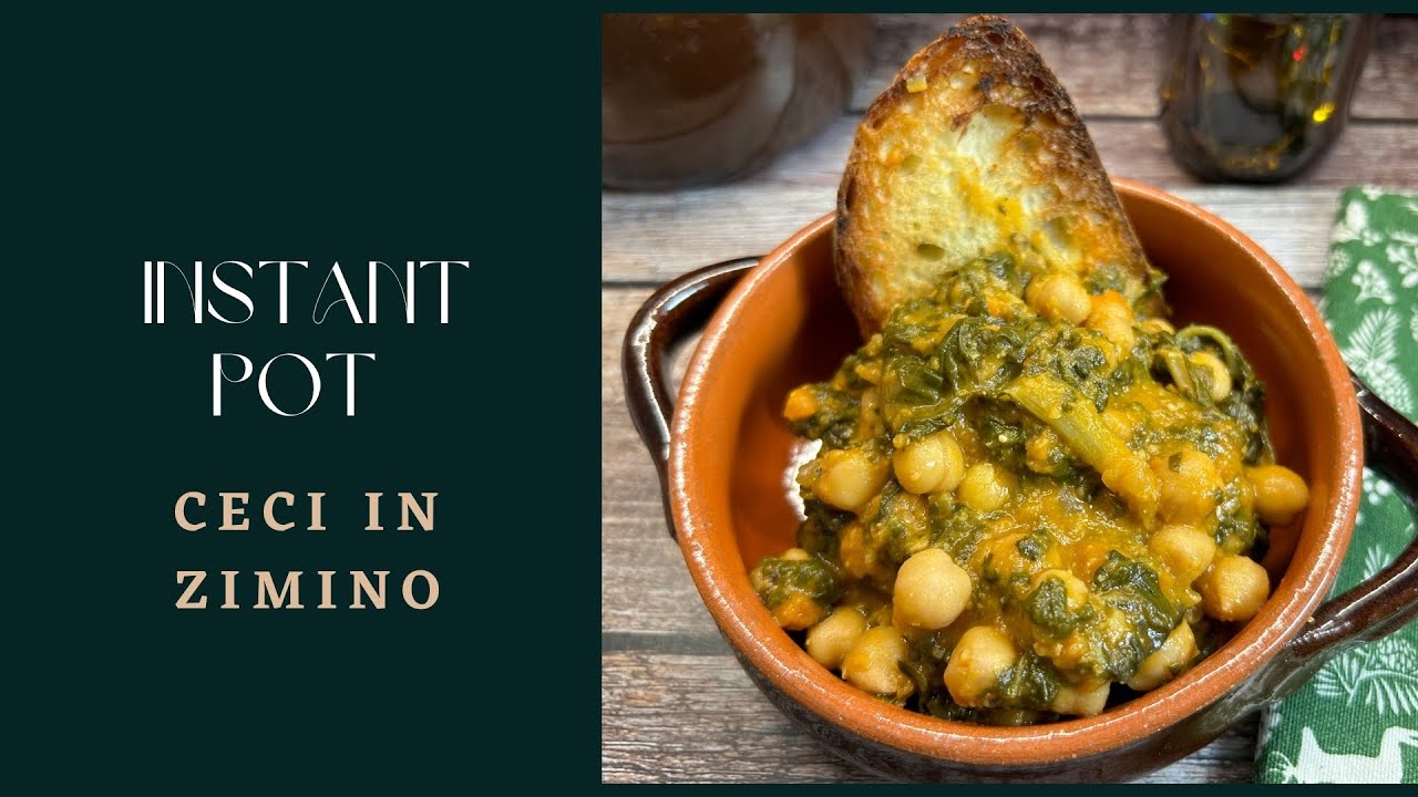 -Instant pot- Simil Ceci in zimino- Zuppa di ceci e bietole  Easy Instantpot Chickpea soup