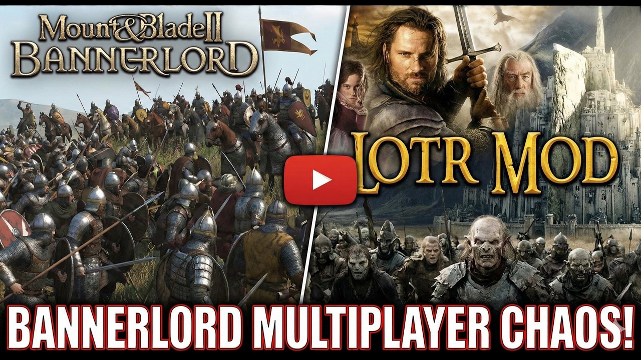 I was invited to play Mount And Blade 2 Bannerlord Lord Of The Rings Multiplayer (And It was Insane)