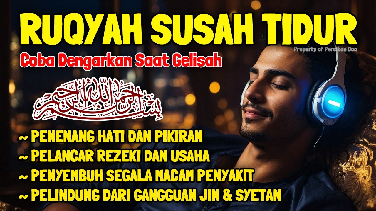 Susah Tidur Coba Dengarkan Surah Pengantar Tidur Merdu Ruqyah Insomnia Menghilangkan Cemas Stres