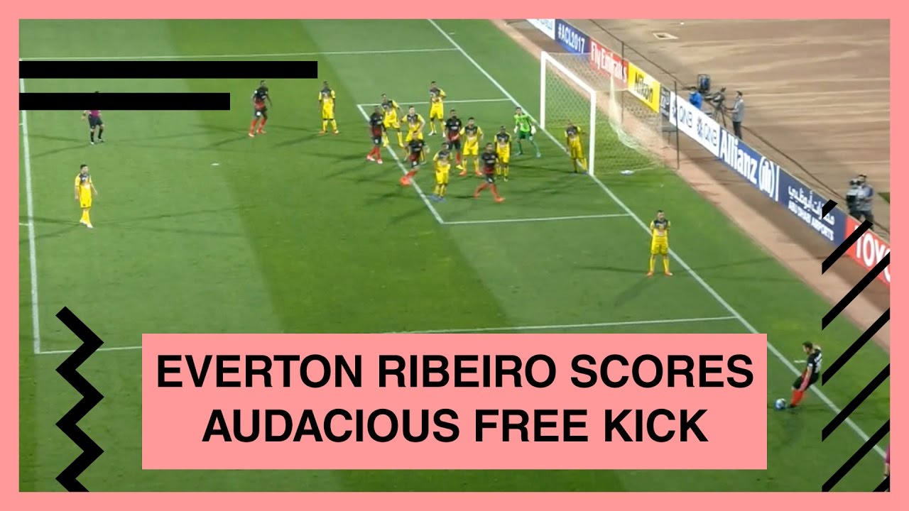 Everton Ribeiro's audacious free-kick