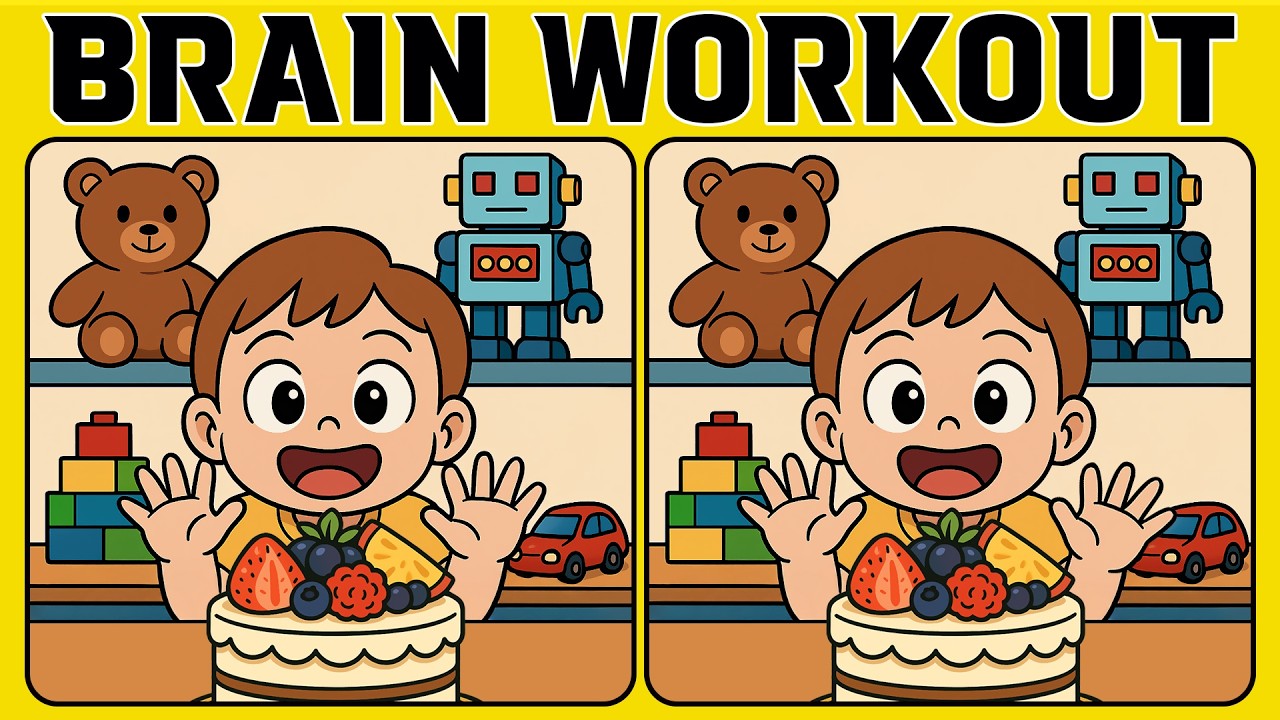 Brain Workout: Spot All 15 Differences! (A Bit Tricky)